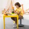 Adjustable Active Learning Stool Sitting Home Office Wobble Chair with Cushion Seat